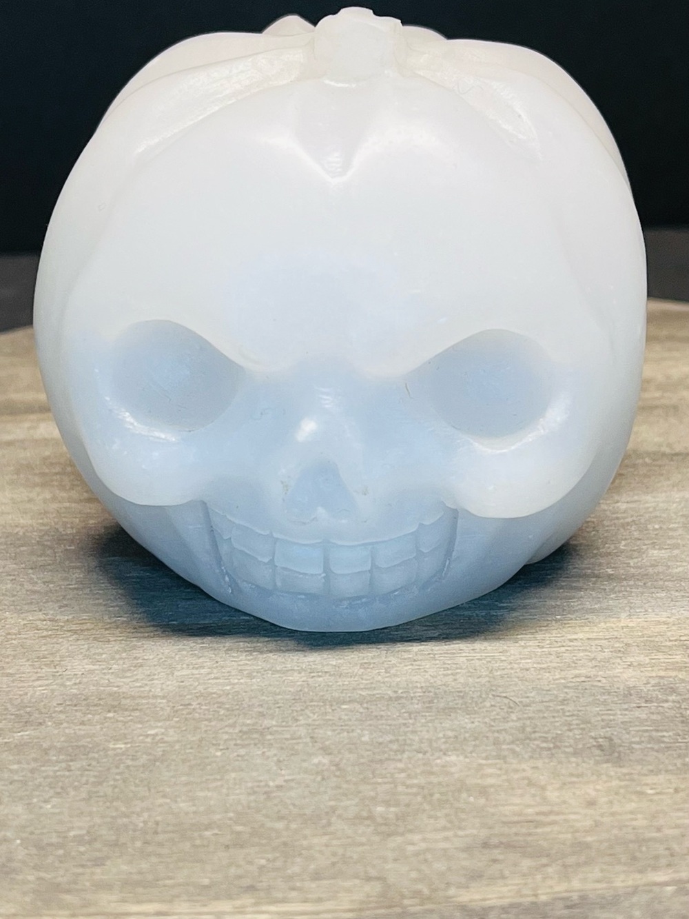 White Jade Skull Pumpkin Carving